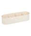Boîte de Rangement 4 Compartiments Alba 27cm Beige-4