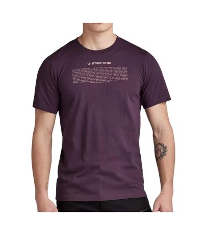 T-shirt Violet Homme G-Star Raw Poem - L