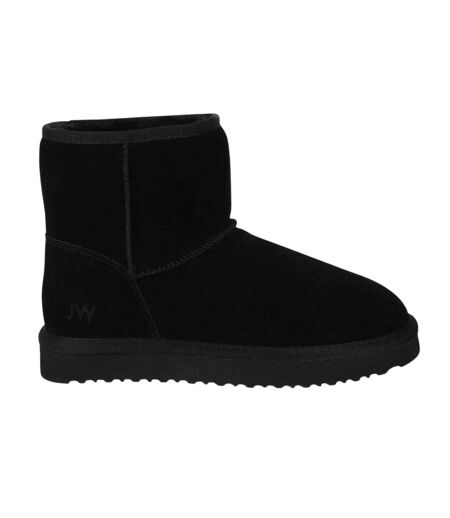 Womens/ladies Suede Snug Fit Boots Black Jack Wills