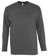 T-shirt manches longues HOMME - 11420 - gris foncé