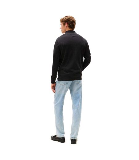 Polo Manches Longues Motif/style Logo Homme Noir Tommy Hilfiger