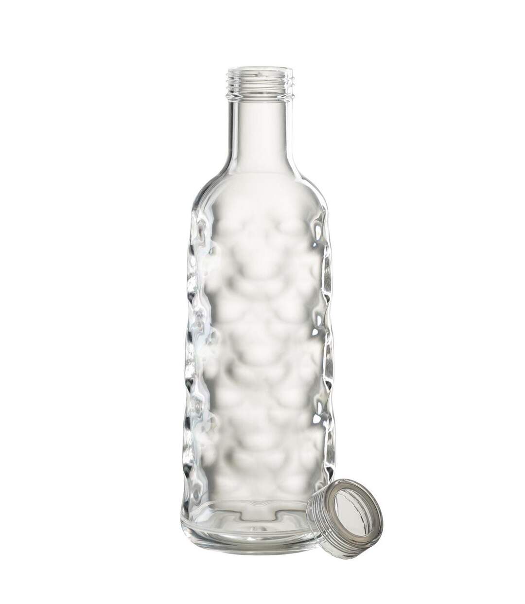 Bouteille en Plastique Martelé 1,15L Transparent-2