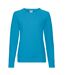 Fruit of the Loom Womens/Ladies Lightweight Lady Fit Raglan Sweatshirt (Azure Blue) - UTRW9854