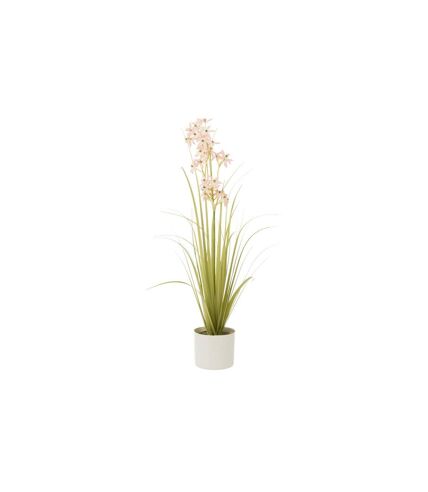 Plante Artificielle en Pot Allium 89cm Vert & Rose