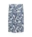 Womens/ladies Waterfront Tropical Leaves Jersey Midi Skirt Navy Mountain Warehouse-1