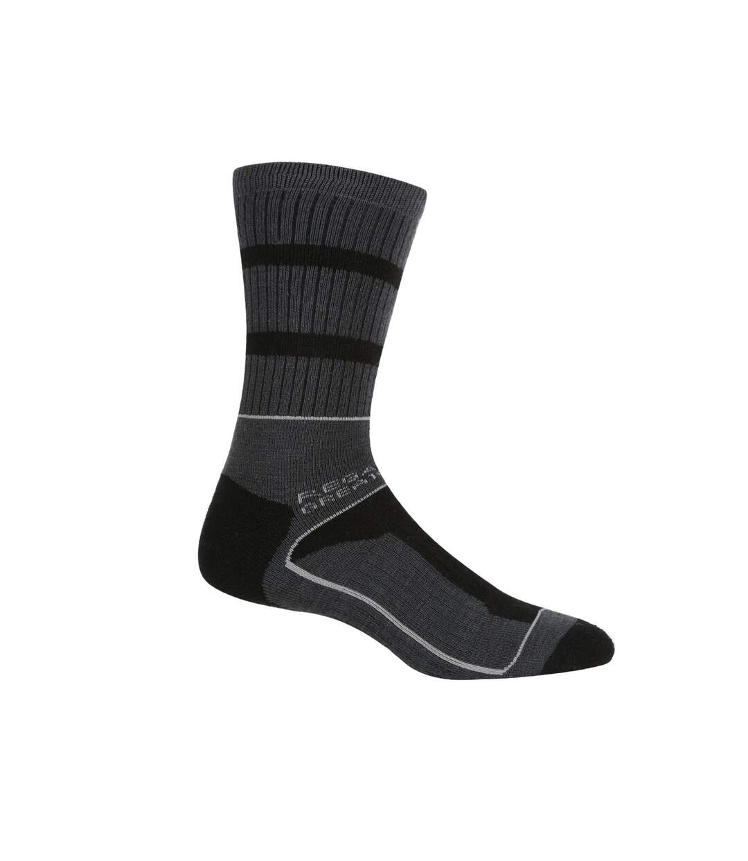 Chaussettes samaris homme noir / gris foncé Regatta-3