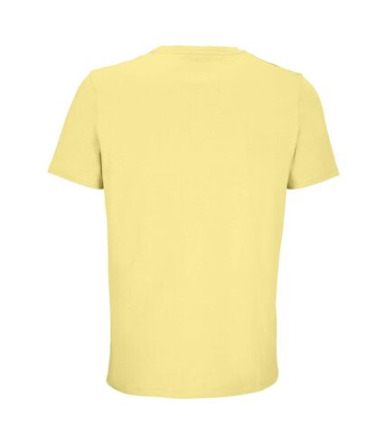 Unisex adult legend organic t-shirt light yellow SOLS