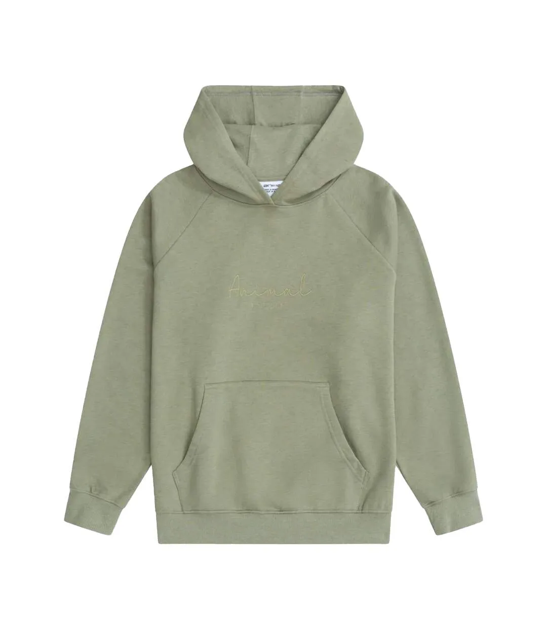 Womens/ladies Kaya Logo Hoodie Green Animal-1