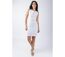 Robe courte tailleur SOLINE blanche doublée Coton Du Monde-2