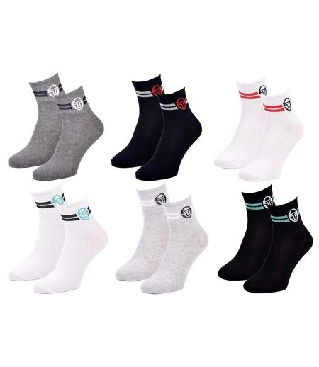 Chaussettes homme Sergio Tacchini Socquettes QUARTER Pack de 6 paires QUARTER TACCHINI Logo