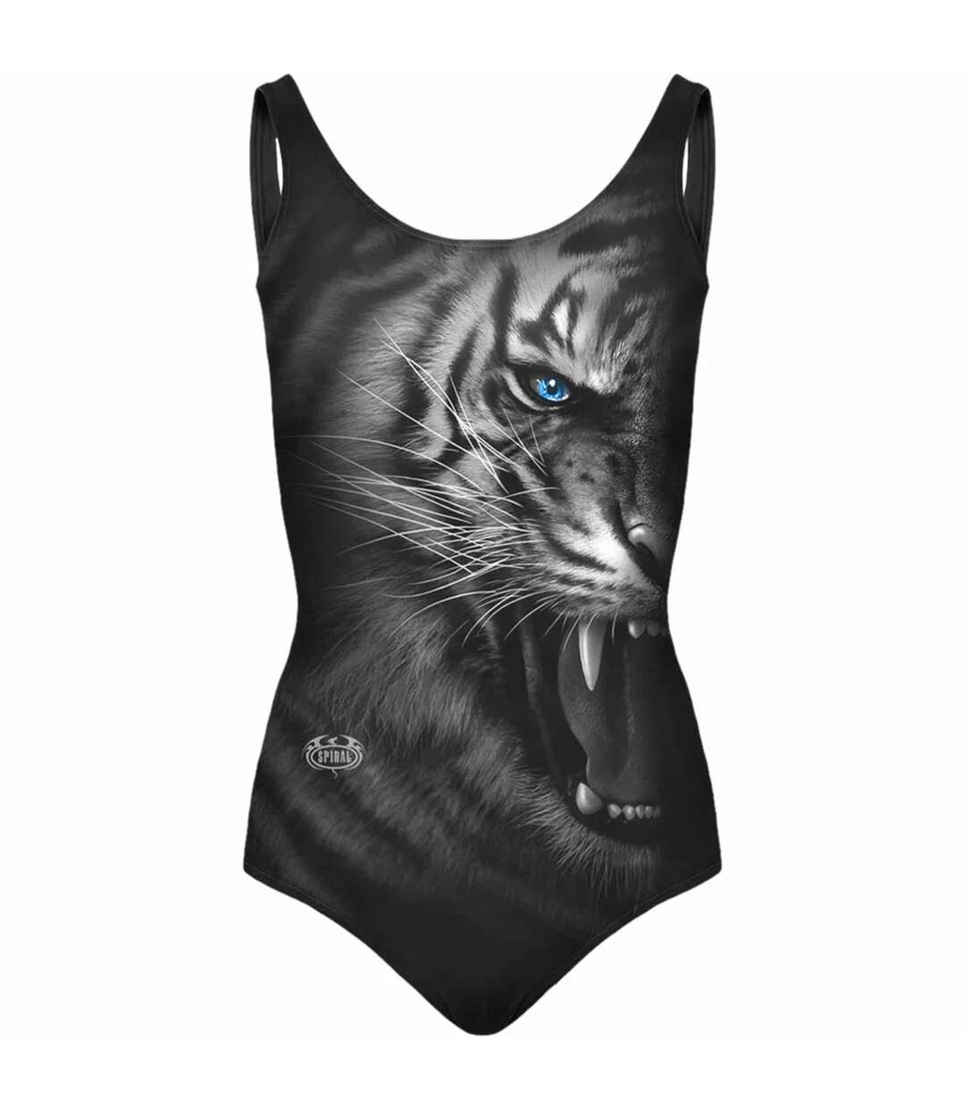 Maillot de bain 1 pièce tiger wrap femme noir Spiral Direct-1