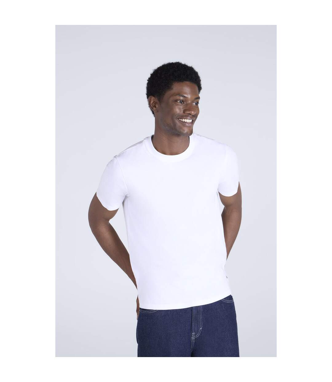 Mens Icon Slim T-shirt White Animal-1
