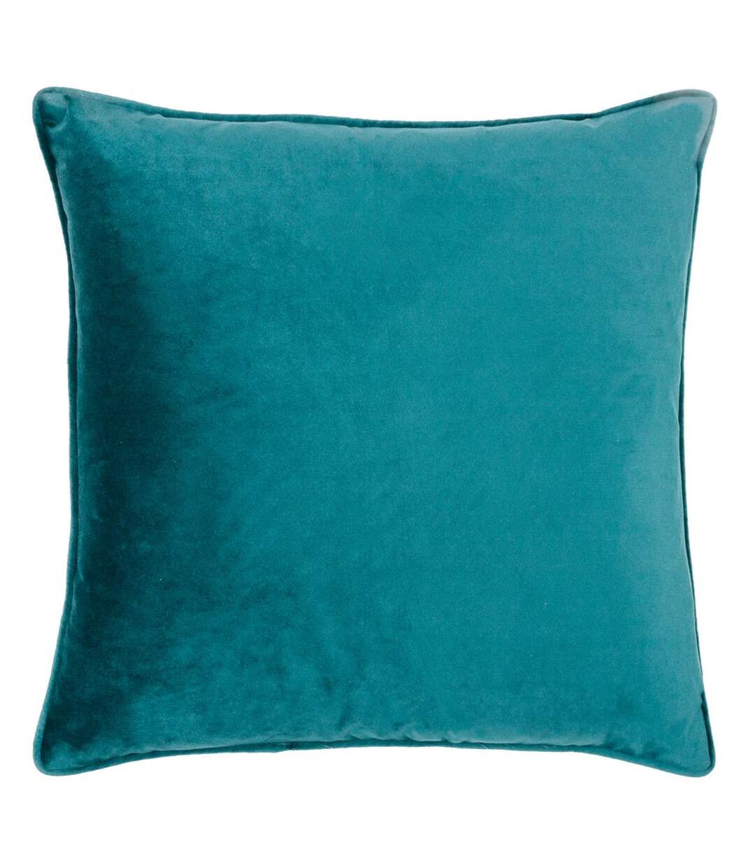 Bloomsbury velvet cushion cover 50cm x 50cm teal Paoletti