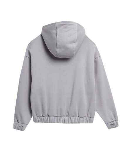Sweat À Capuche Ss23tswsf255 Femme Gris Argenté 4F