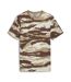 T-Shirt marron/beige homme puma camo - l-1
