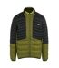Mens Leedre Colour Block Hybrid Jacket Nephrite Green Black Regatta-2