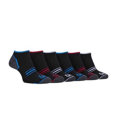 6 Pack Mens Cushioned Sole Running Low Cut Trainer Socks