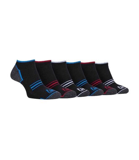 6 Pack Mens Cushioned Sole Running Low Cut Trainer Socks
