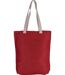 sac shopping en toile de jute - KI0229 - rouge