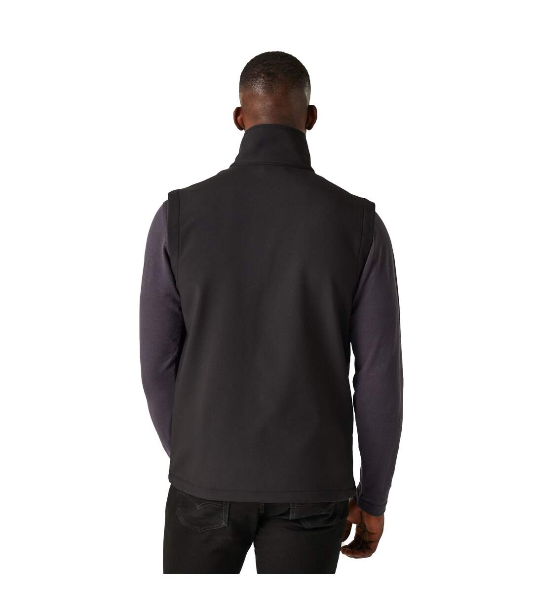 Mens Softshell 2 Layer Body Warmer Black Seal Grey Regatta Professional-4