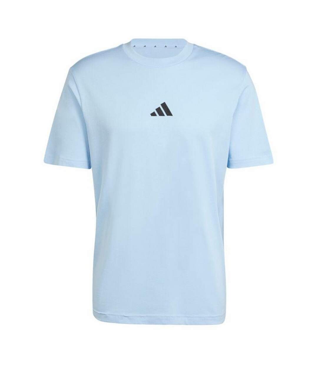 T-shirt Style Petit Logo Essentials Homme Bleu Pâle Noir Adidas-2