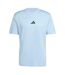 T-shirt Style Petit Logo Essentials Homme Bleu Pâle Noir Adidas-2