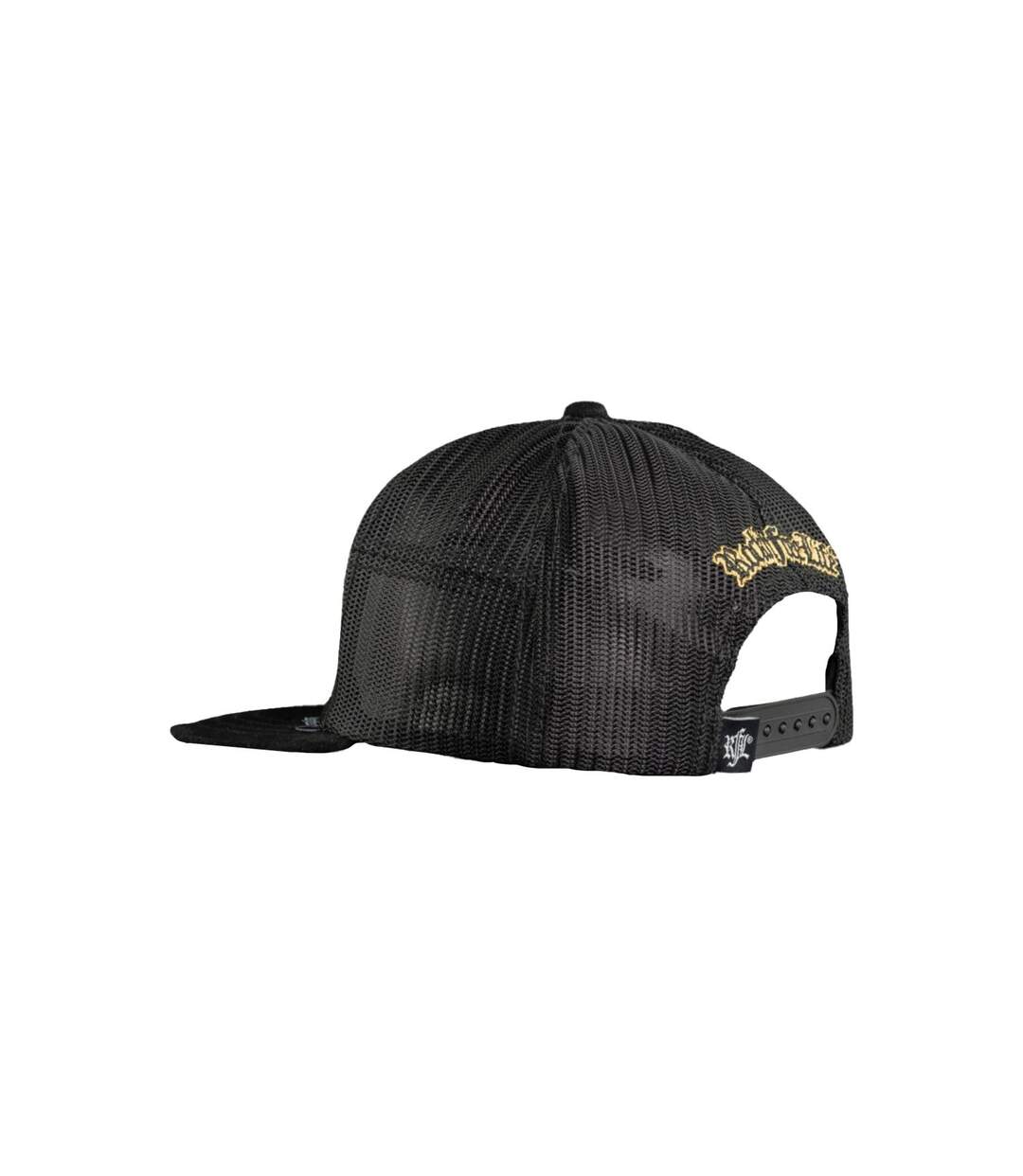 Casquette trucker avec filet visère plate bi-matière Inked Snap Rock'n Free Life-3
