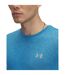 Mens Launch Camo Regular Running T-shirt Blue Under Armour-3