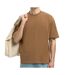 T-Shirt marron homme selected slhlooseoscar-1