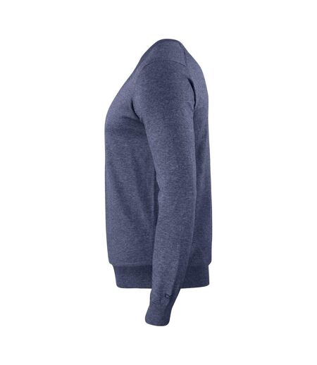 Mens Oakville V Neck Sweatshirt Navy Melange Cutter & Buck