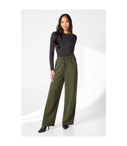 Pantalon femme vert kaki Principles