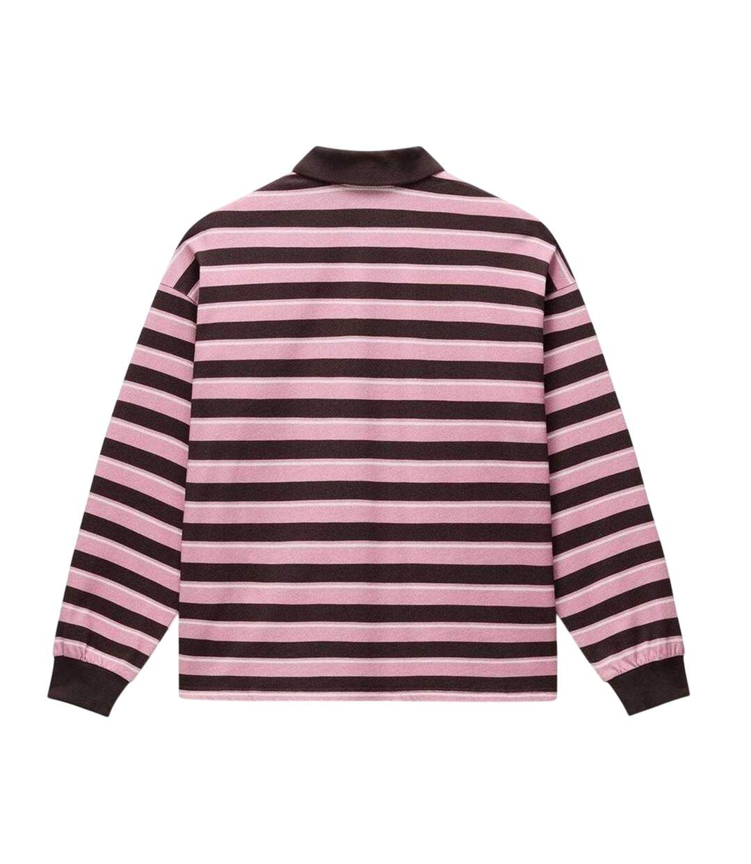 Polo Motif/style À Rayures Lehua Femme Marron Rose Napapijri-2