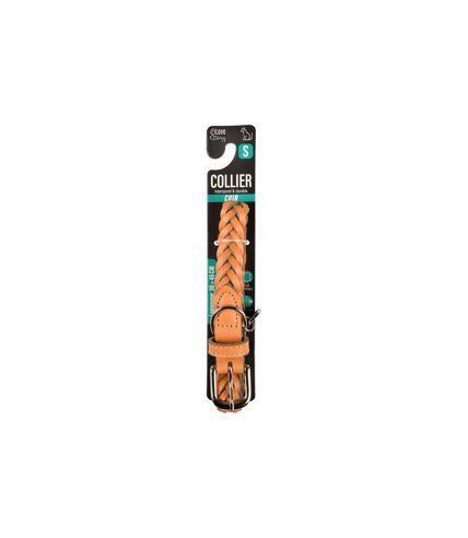 Collier pour Chien Réglable Tressé 30-45cm Naturel