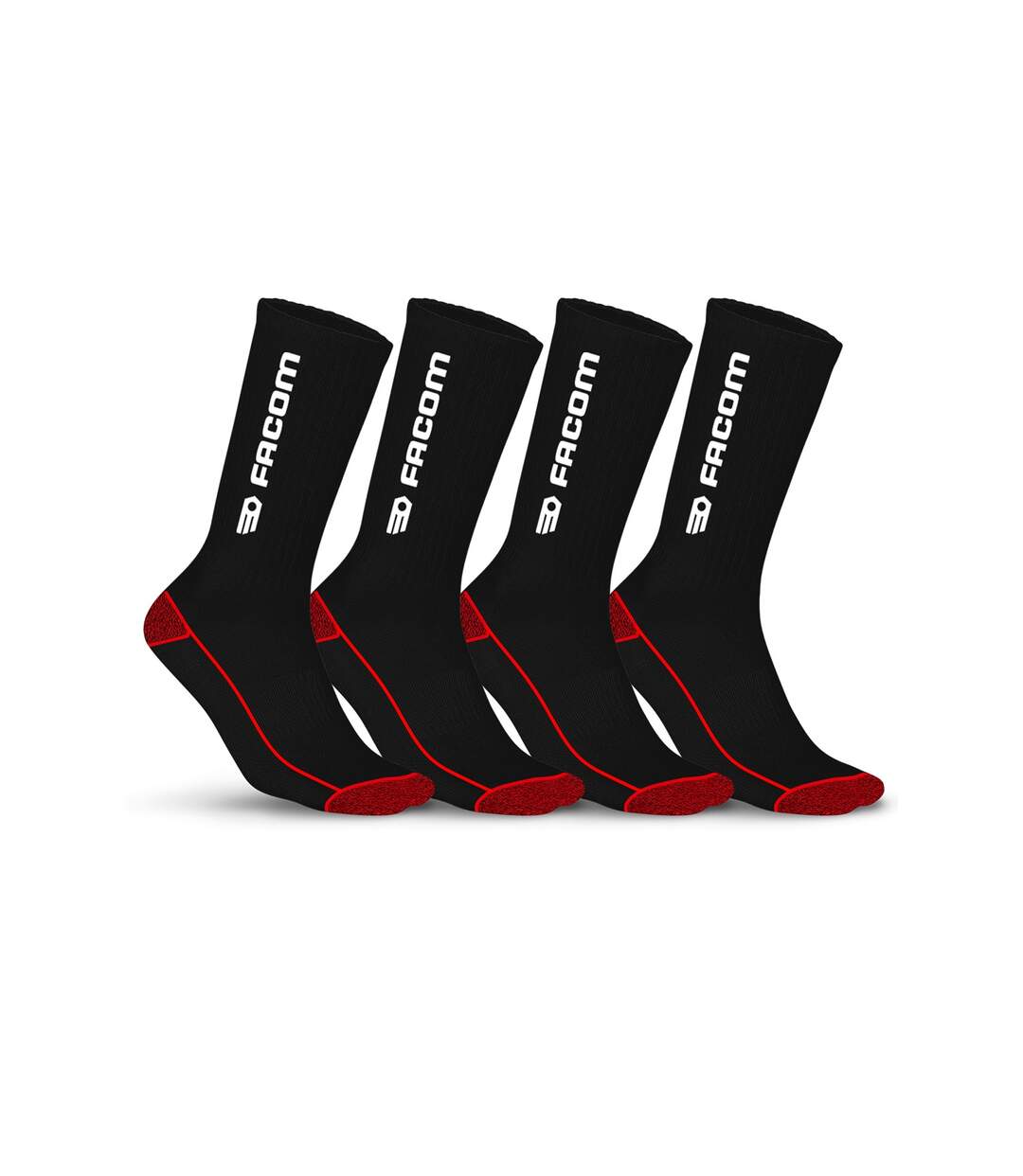 Lot de 4 paires de Chaussettes de travail Crew Saf Facom-1