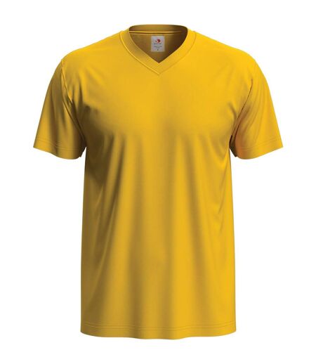 Mens Classic V Neck Tee Sunflower Stedman
