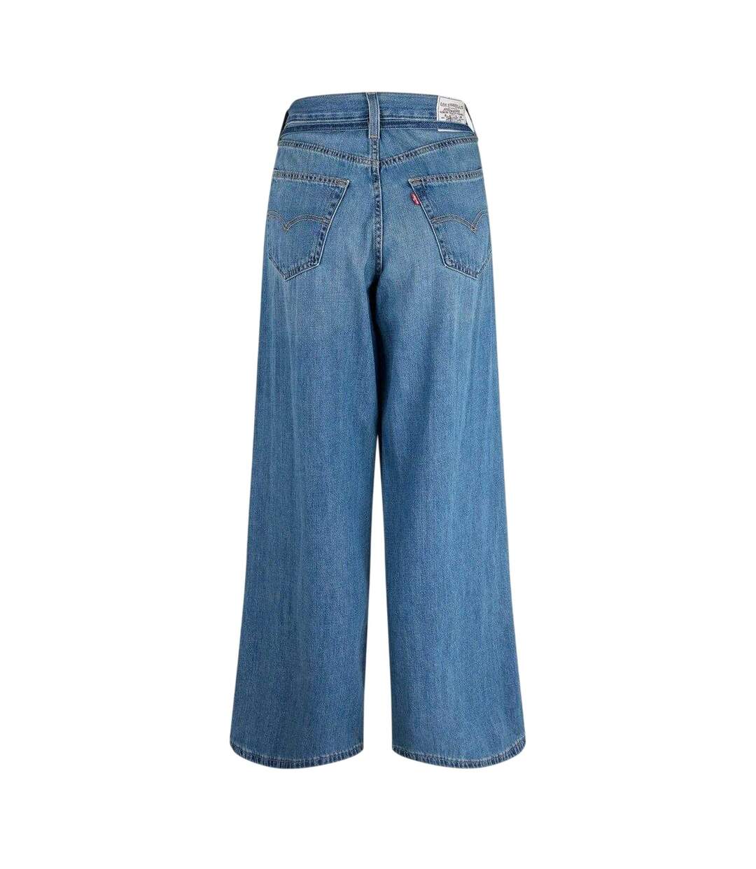 Womens/ladies Wide Leg Relaxed Fit Jeans Linen Levis-2