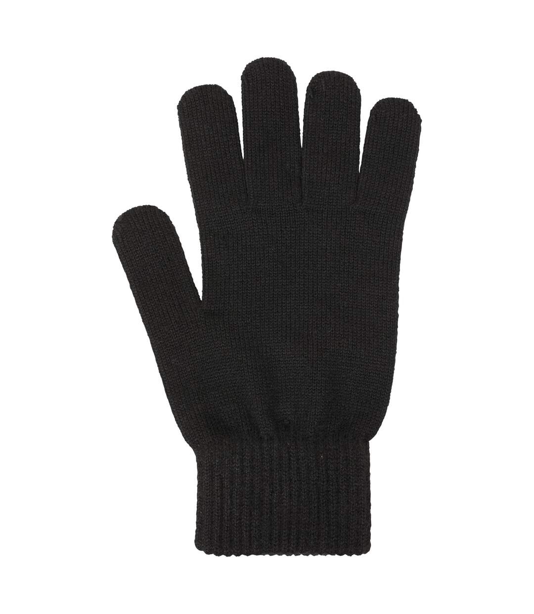 Mens Knitted Everyday Gloves Black Mountain Warehouse-1