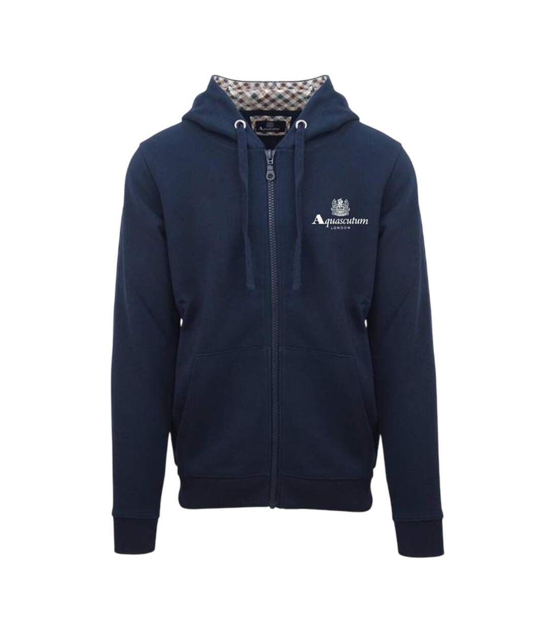 Mens Active Full Zip Hoodie Navy Aquascutum-1