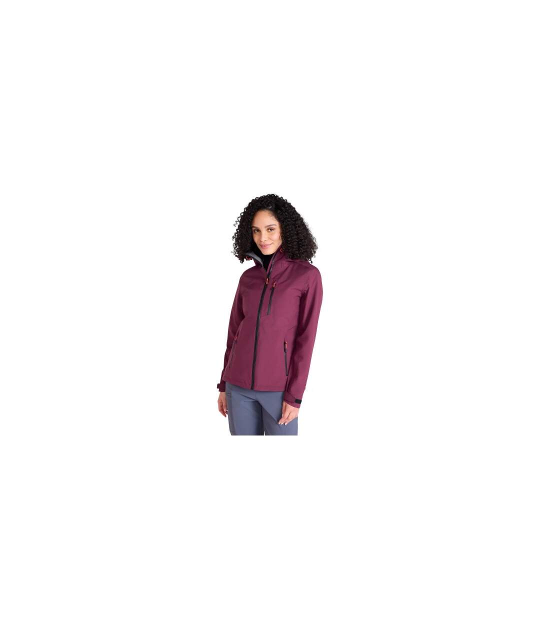 Womens/ladies Bachill 3 Layer Waterproof Jacket Berry Mountain Warehouse-1