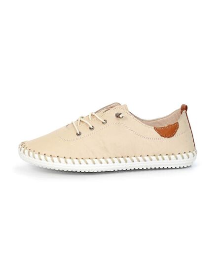 Tennis st ives femme beige Lunar