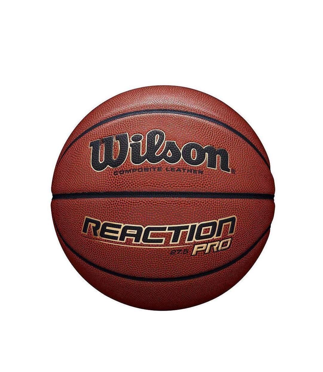 Ballon de basket reaction pro taille 7 marron clair Wilson-1