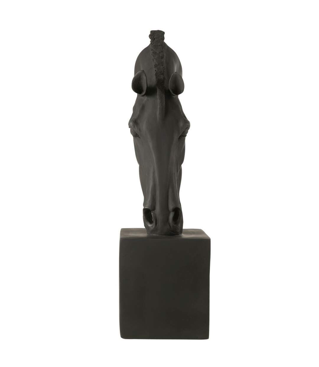 Tête de Cheval sur Socle Hollywood 95cm Noir-2