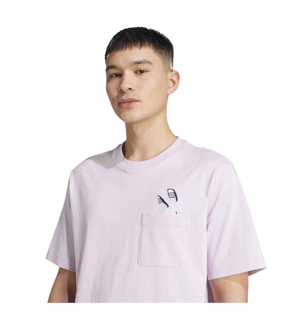 T-shirt Homme Lavande Bleu Glacier Adidas-4