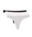 X3 strings  gris/noir femme lacoste coton stretch-1