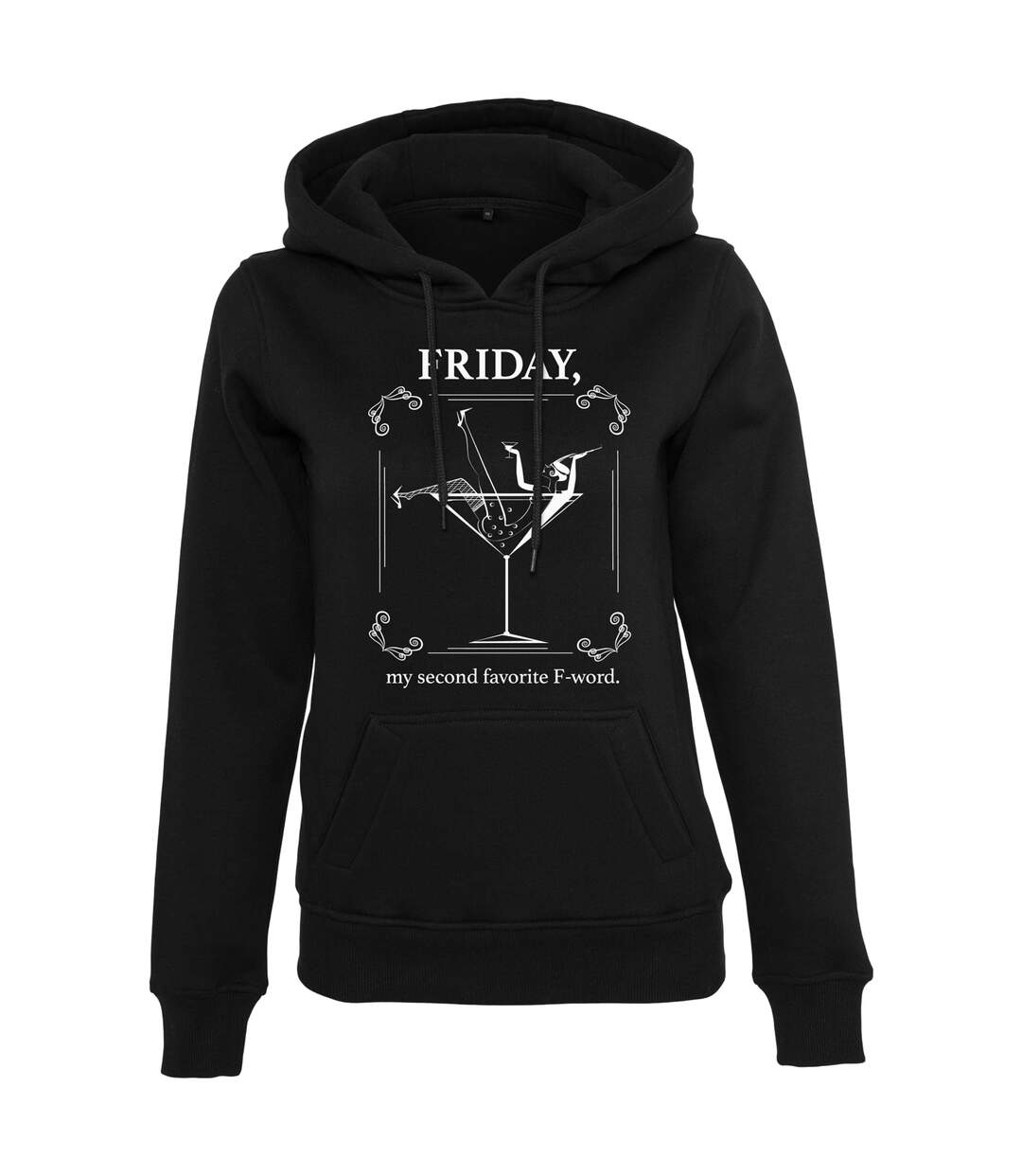 Sweat À Capuche My Second Favorite F-word Femme Noir Mister Tee-2