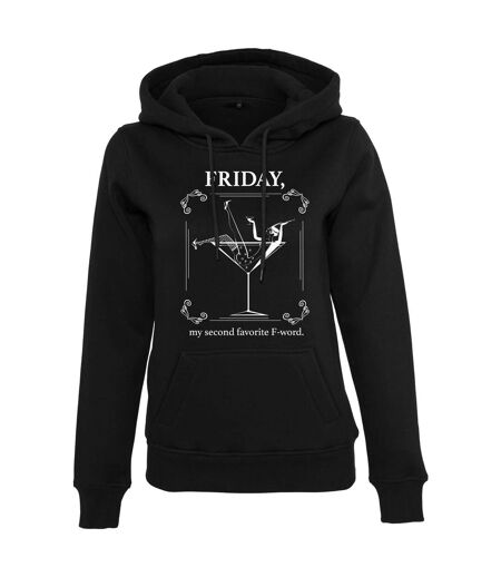 Sweat À Capuche My Second Favorite F-word Femme Noir Mister Tee