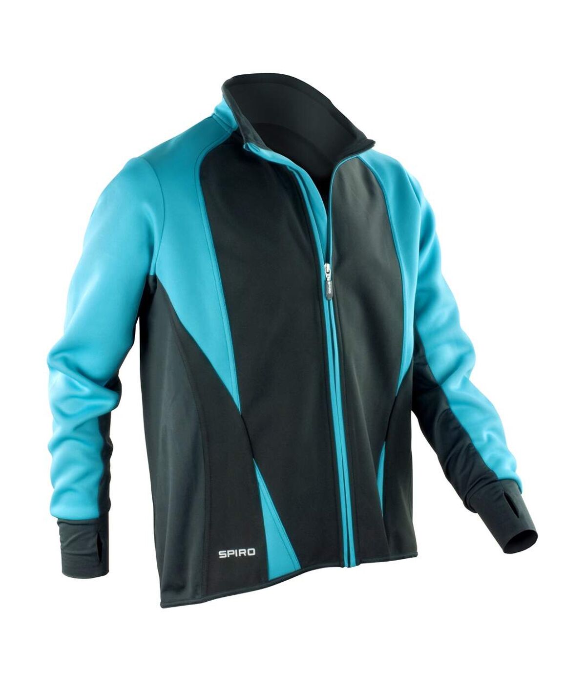Spiro Mens Freedom Softshell Sports/Training Jacket (Aqua/ Black)