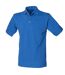 Henbury Mens Classic Plain Polo Shirt With Stand Up Collar (Royal) - UTRW617
