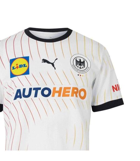 Unisex Adult Germany Handball Home Jersey White Black Puma