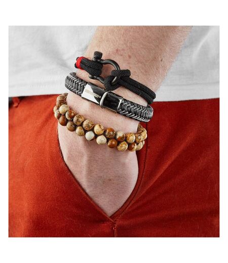Bracelet noir homme geographical norway 315024 - taille unique